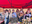 worms foto di gruppo al mercatino di prodotti tipici