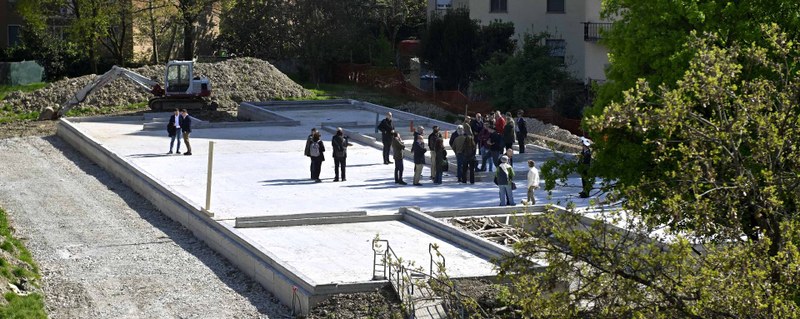 Opere pubbliche: posa della prima pietra per la nuova biblioteca di Alice al Pablo