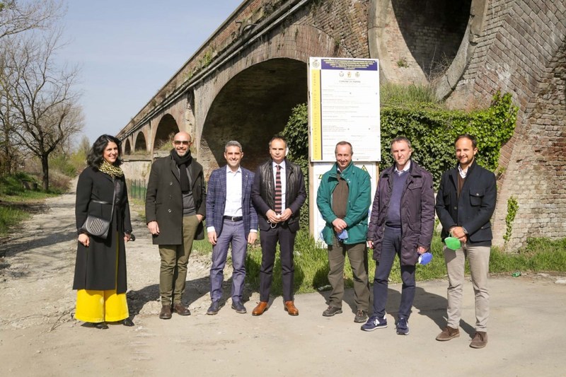 Sopralluogo al Ponte di Maria Luigia sul Taro