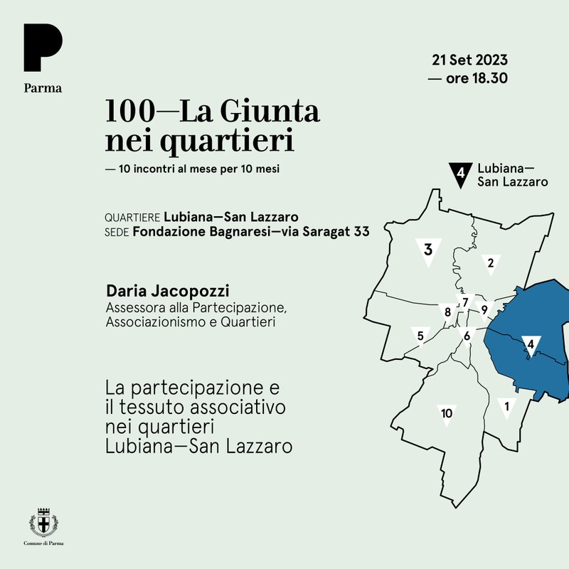L'Assessora Jacopozzi ai Quartiere Lubiana -San Lazzaro