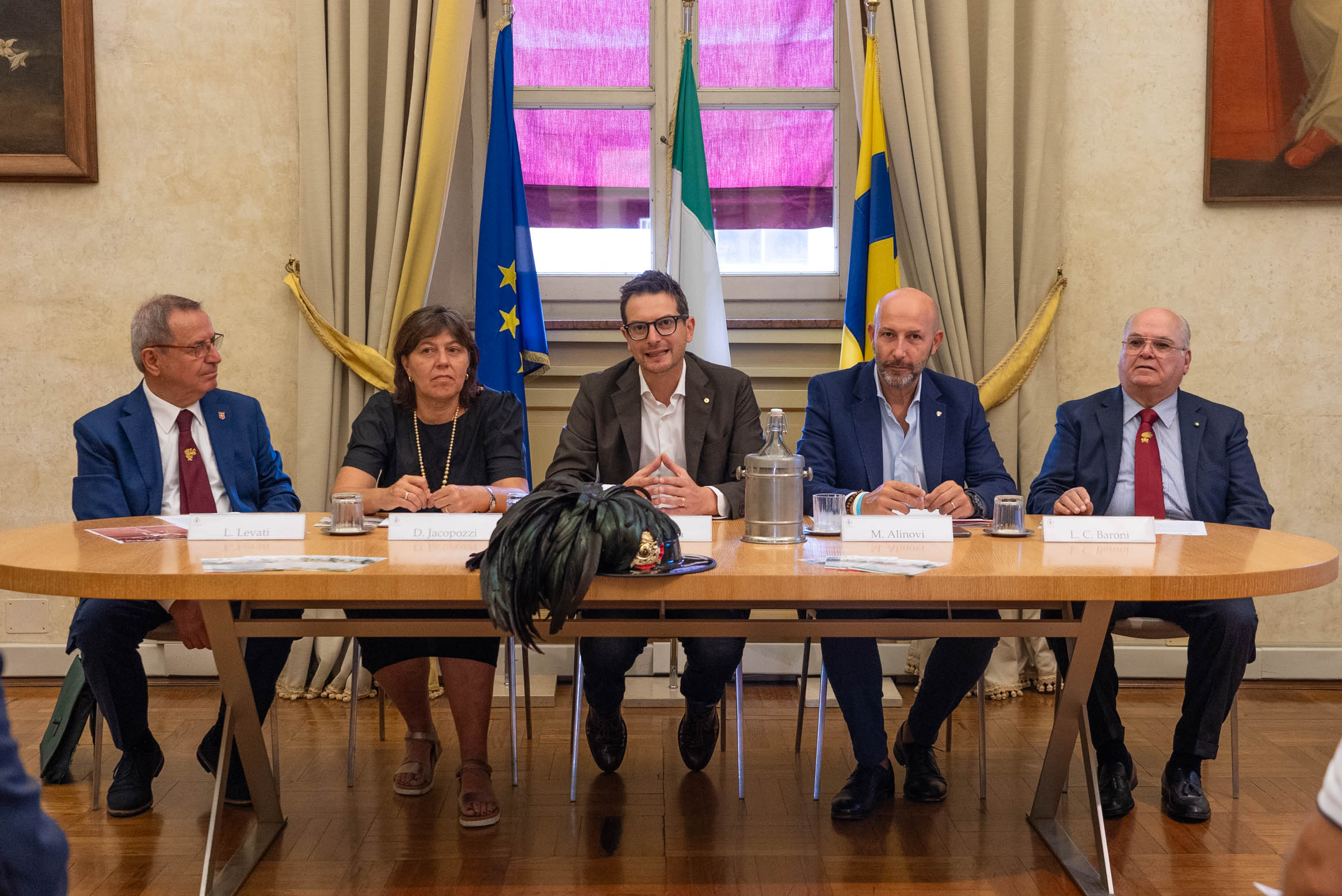 Un momento della conferenza stampa