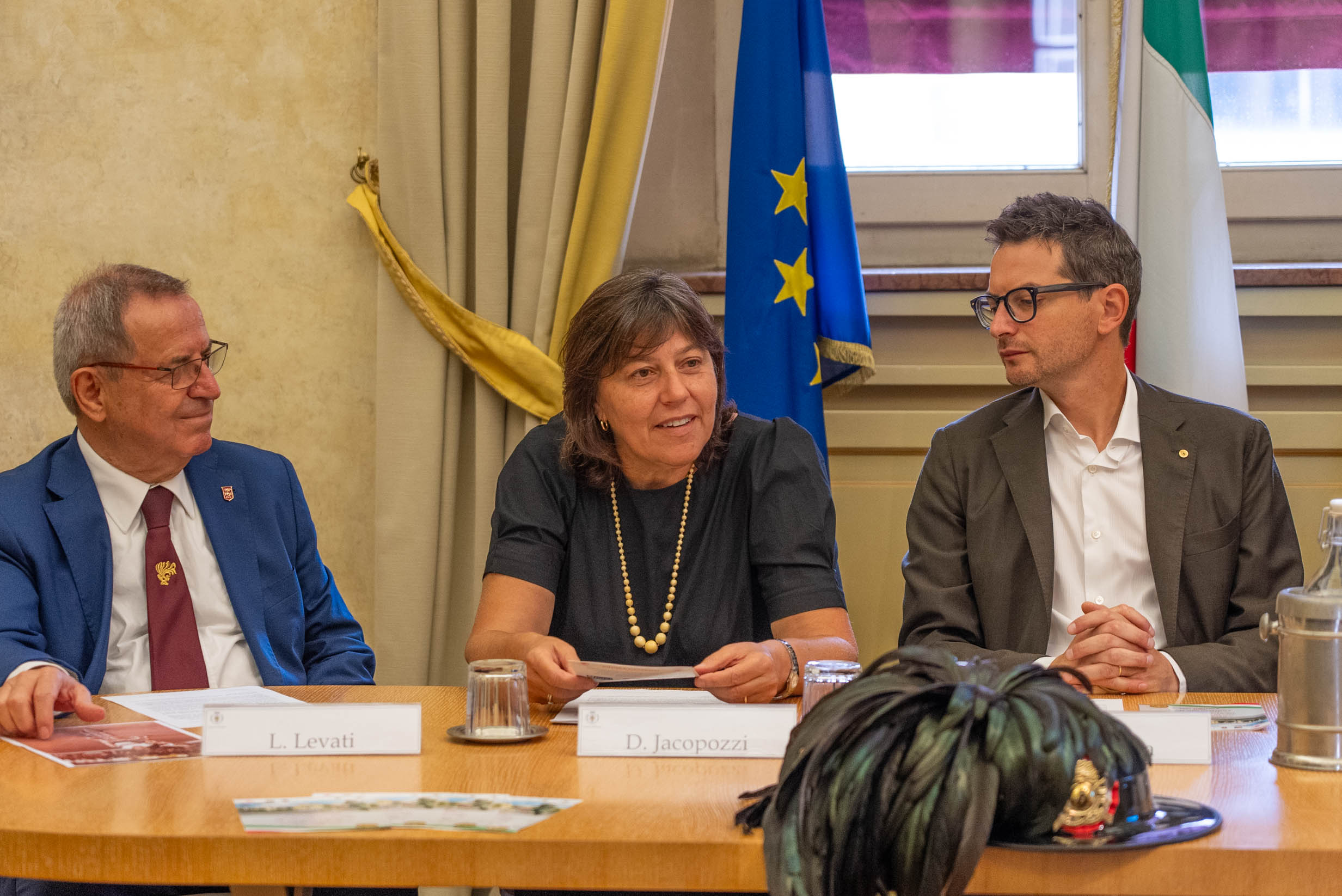 Un momento della conferenza stampa