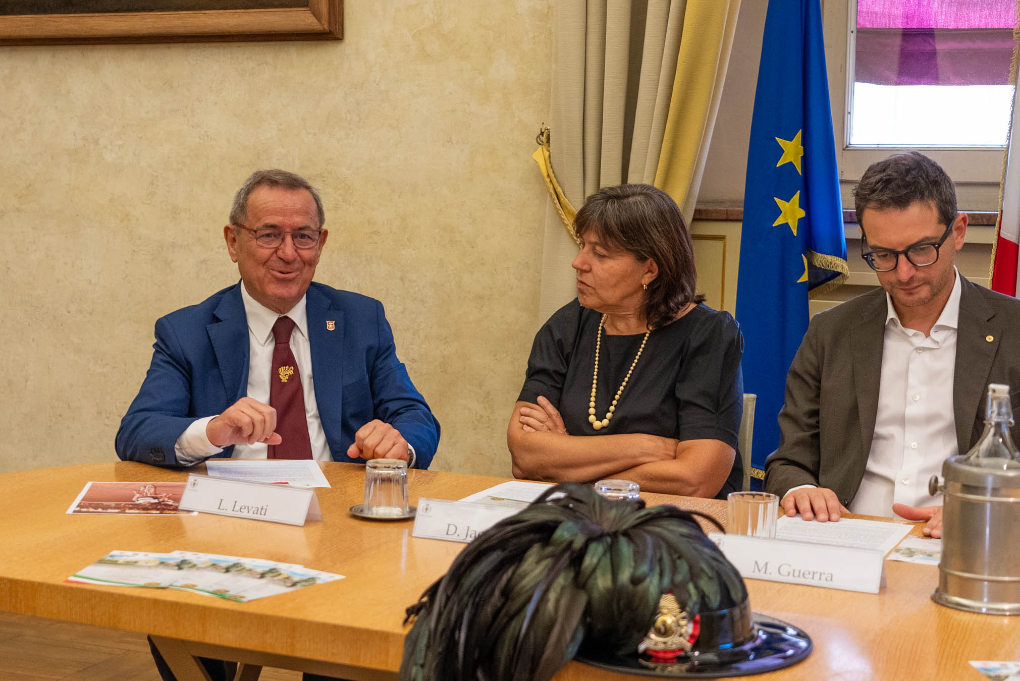 Un momento della conferenza stampa