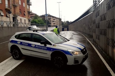 Emergenza nubifragio: il pronto intervento di Polizia Locale e Protezione Civile