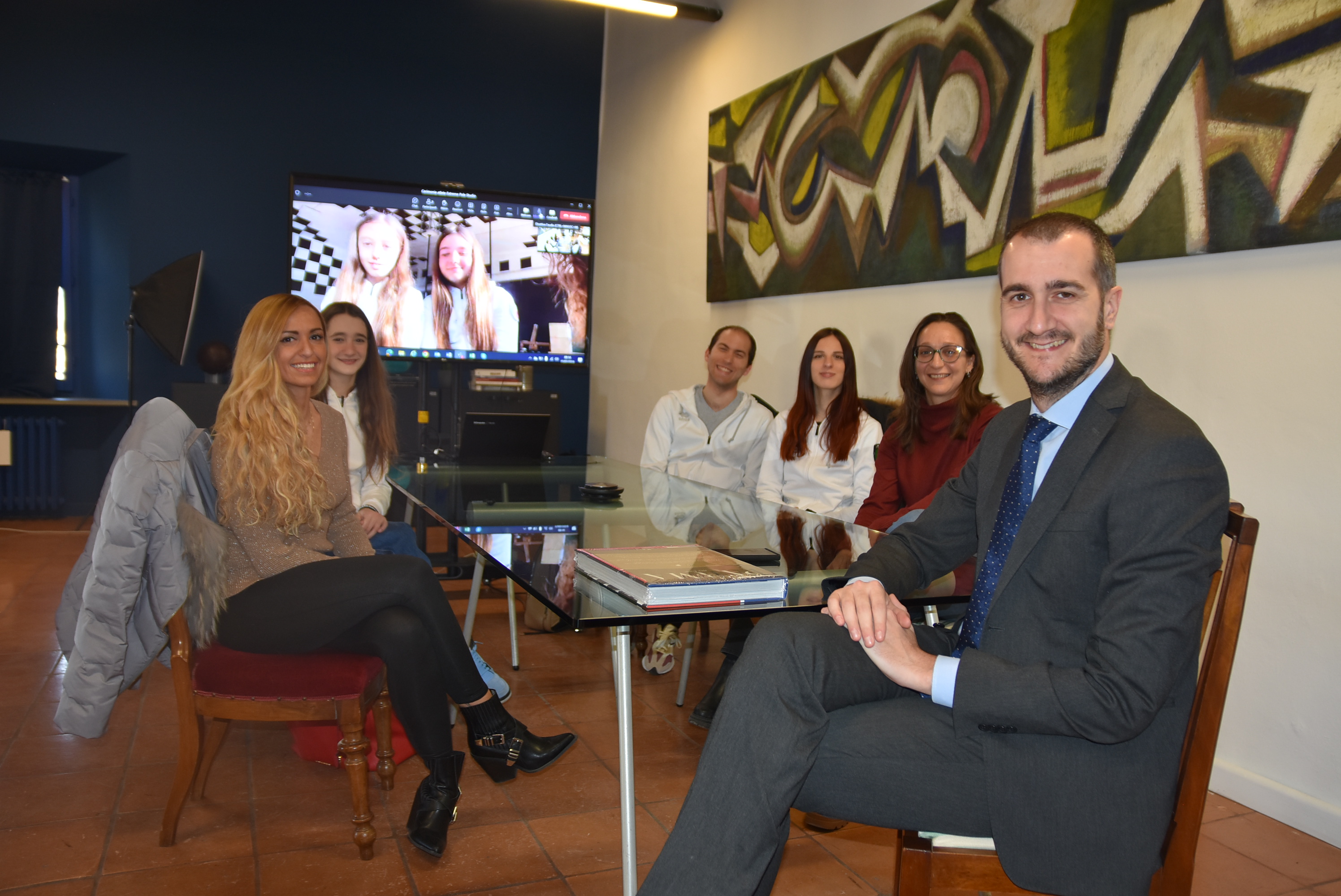 L'ass. Bosi e gli atleti dell’Extreme Pole Studio