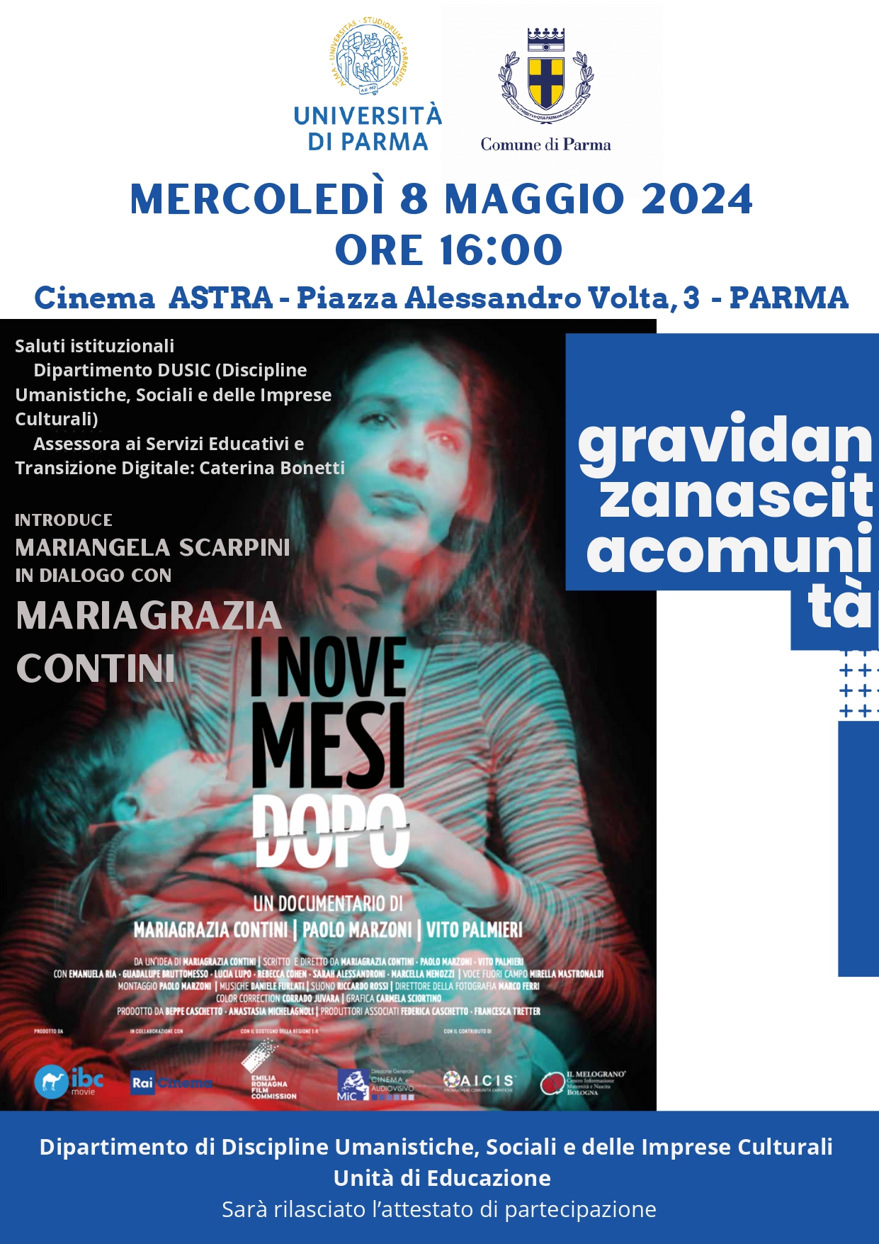 Locandina dell'iniziativa