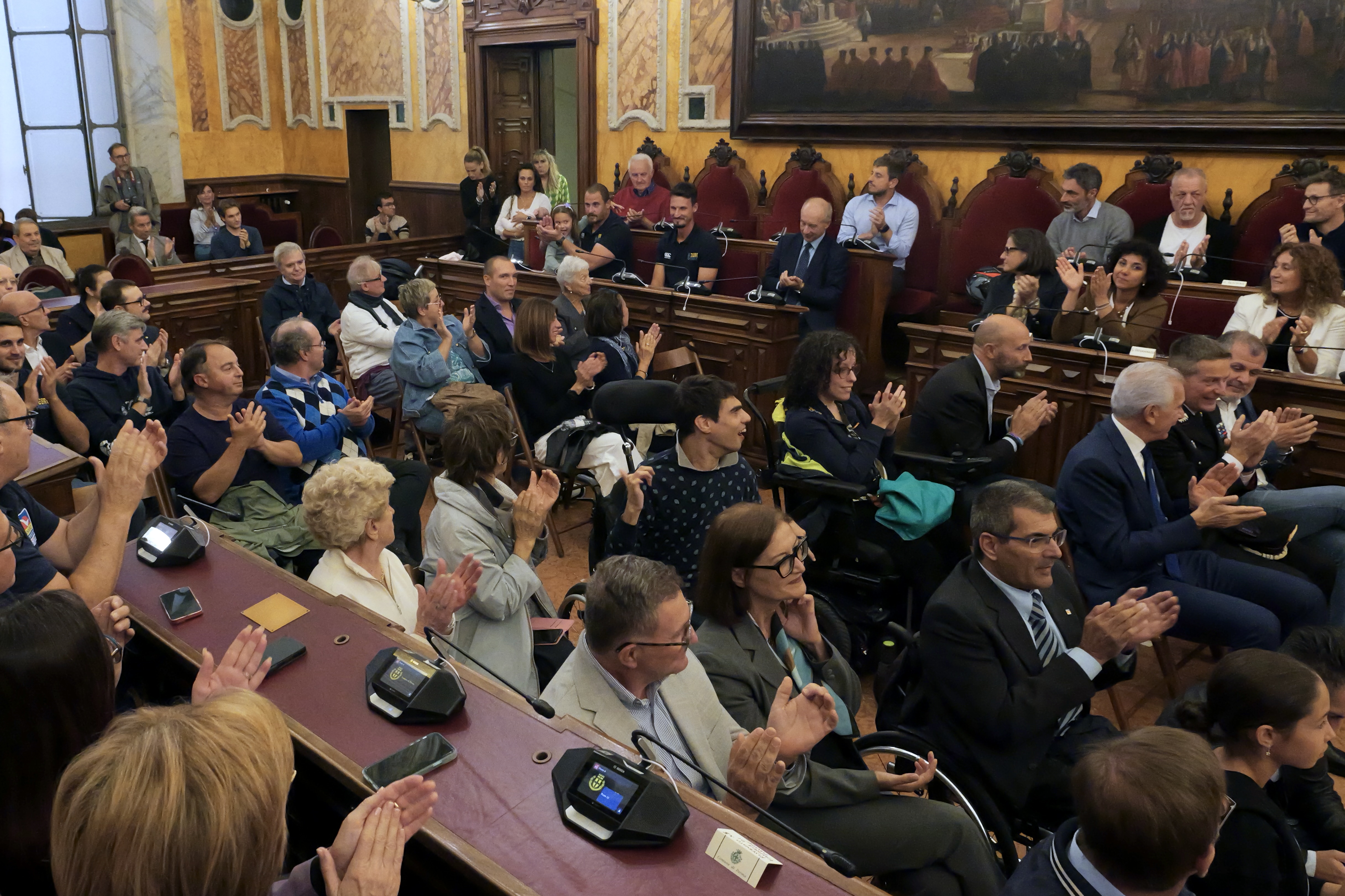 La Sala del Consiglio gremita