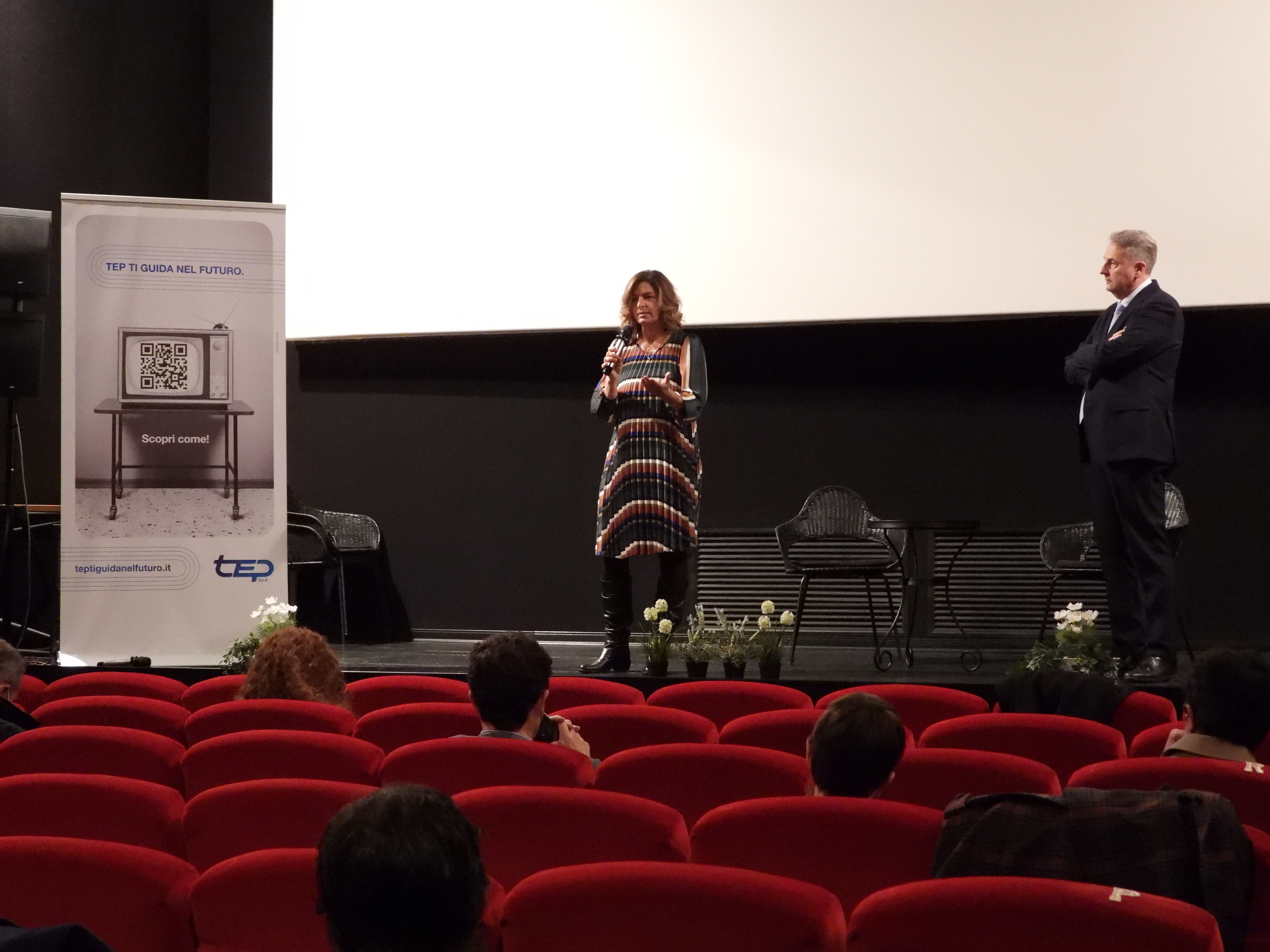 Un altro momento della presentazione della campagna di comunicazione TEP