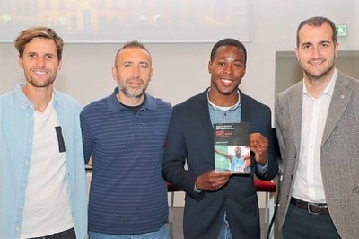 L’atleta Fausto Desalu a Parma