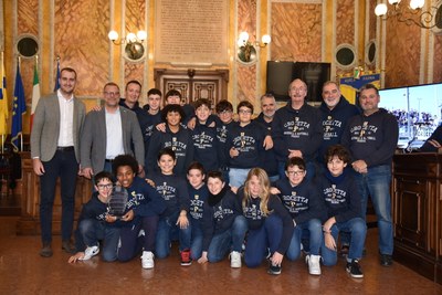 Una targa per la Crocetta Baseball Under 12 Campionessa d’Italia
