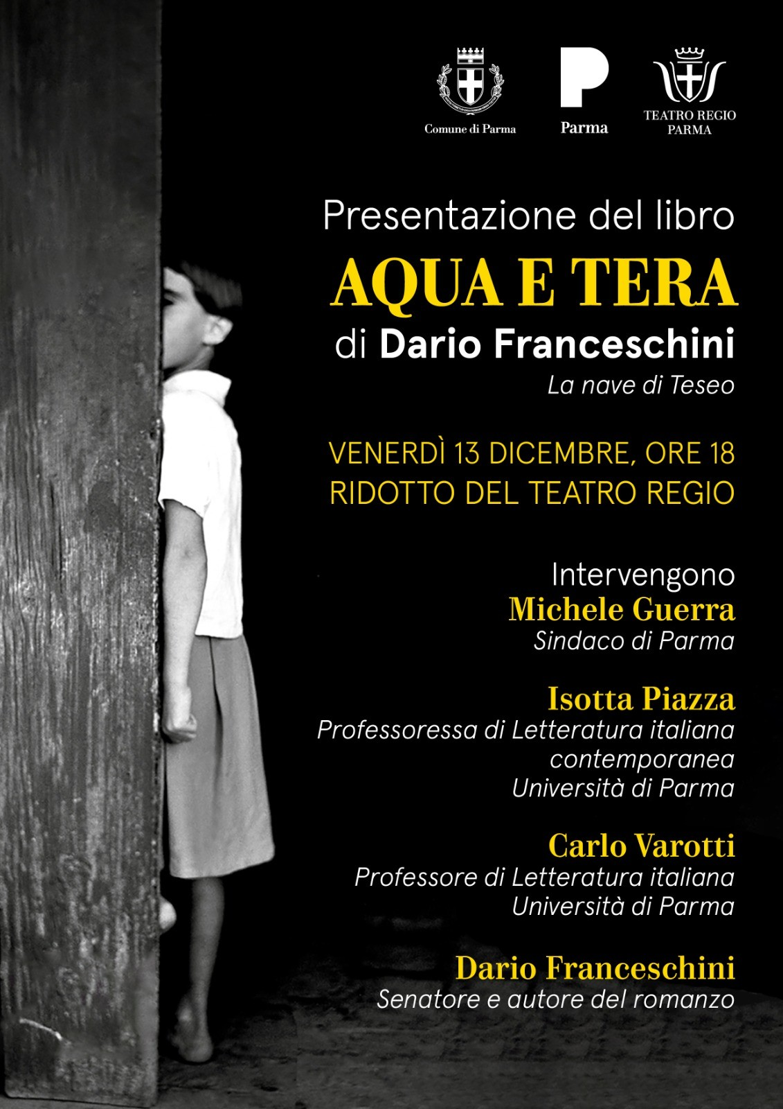 Locandina evento presentazione libro Franceschini